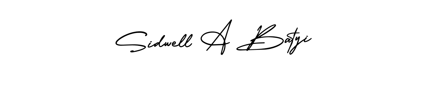 How to Draw Sidwell A Batyi signature style? AmerikaSignatureDemo-Regular is a latest design signature styles for name Sidwell A Batyi. Sidwell A Batyi signature style 3 images and pictures png