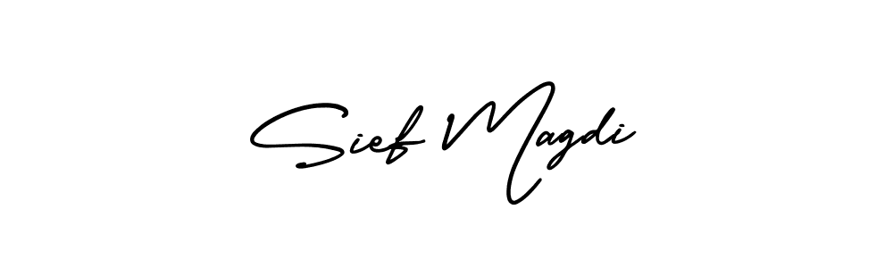 How to make Sief Magdi signature? AmerikaSignatureDemo-Regular is a professional autograph style. Create handwritten signature for Sief Magdi name. Sief Magdi signature style 3 images and pictures png