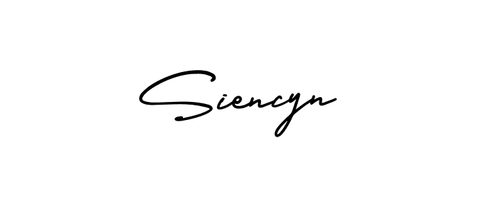 Siencyn stylish signature style. Best Handwritten Sign (AmerikaSignatureDemo-Regular) for my name. Handwritten Signature Collection Ideas for my name Siencyn. Siencyn signature style 3 images and pictures png