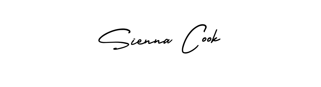 Create a beautiful signature design for name Sienna Cook. With this signature (AmerikaSignatureDemo-Regular) fonts, you can make a handwritten signature for free. Sienna Cook signature style 3 images and pictures png