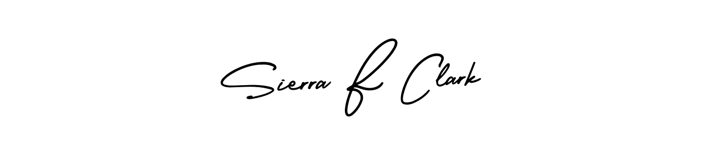 Similarly AmerikaSignatureDemo-Regular is the best handwritten signature design. Signature creator online .You can use it as an online autograph creator for name Sierra F Clark. Sierra F Clark signature style 3 images and pictures png