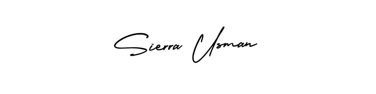 Use a signature maker to create a handwritten signature online. With this signature software, you can design (AmerikaSignatureDemo-Regular) your own signature for name Sierra Usman. Sierra Usman signature style 3 images and pictures png