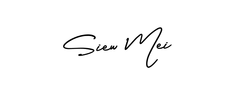 Make a beautiful signature design for name Siew Mei. With this signature (AmerikaSignatureDemo-Regular) style, you can create a handwritten signature for free. Siew Mei signature style 3 images and pictures png