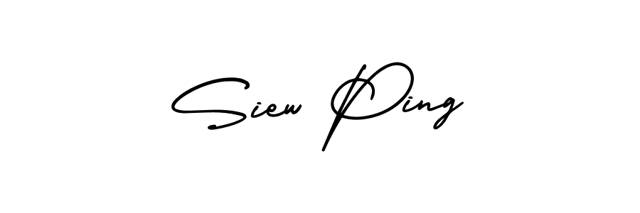 Similarly AmerikaSignatureDemo-Regular is the best handwritten signature design. Signature creator online .You can use it as an online autograph creator for name Siew Ping. Siew Ping signature style 3 images and pictures png