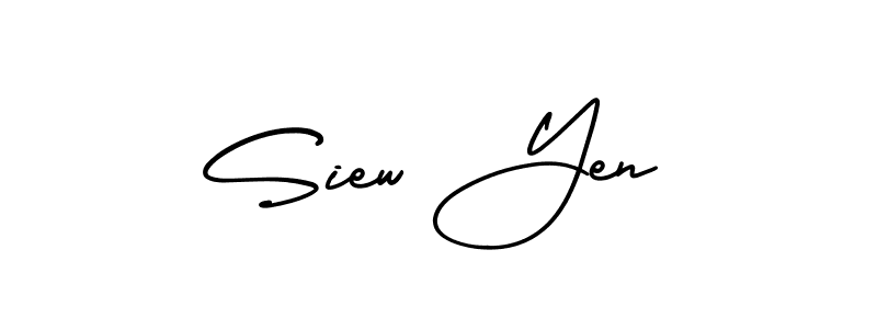 How to Draw Siew Yen signature style? AmerikaSignatureDemo-Regular is a latest design signature styles for name Siew Yen. Siew Yen signature style 3 images and pictures png