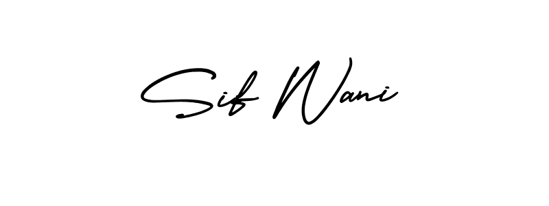 Also we have Sif Wani name is the best signature style. Create professional handwritten signature collection using AmerikaSignatureDemo-Regular autograph style. Sif Wani signature style 3 images and pictures png