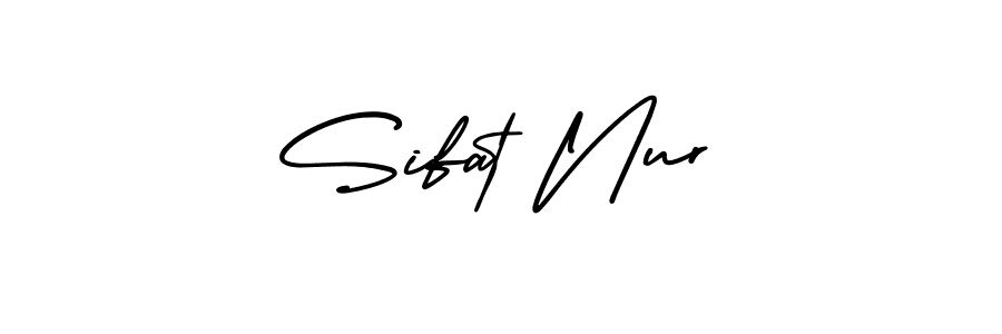 This is the best signature style for the Sifat Nur name. Also you like these signature font (AmerikaSignatureDemo-Regular). Mix name signature. Sifat Nur signature style 3 images and pictures png