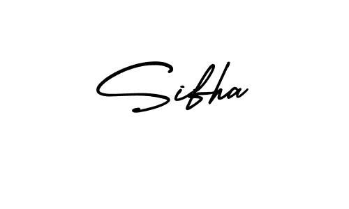 How to make Sifha name signature. Use AmerikaSignatureDemo-Regular style for creating short signs online. This is the latest handwritten sign. Sifha signature style 3 images and pictures png
