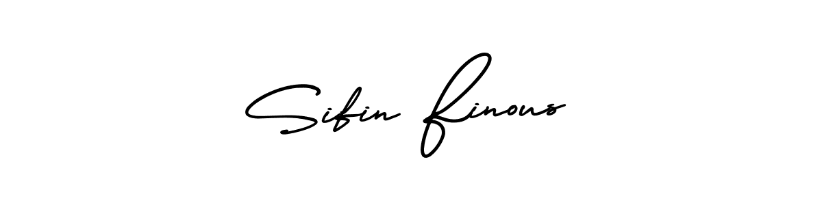 How to make Sifin Finous signature? AmerikaSignatureDemo-Regular is a professional autograph style. Create handwritten signature for Sifin Finous name. Sifin Finous signature style 3 images and pictures png