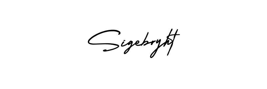 Design your own signature with our free online signature maker. With this signature software, you can create a handwritten (AmerikaSignatureDemo-Regular) signature for name Sigebryht. Sigebryht signature style 3 images and pictures png