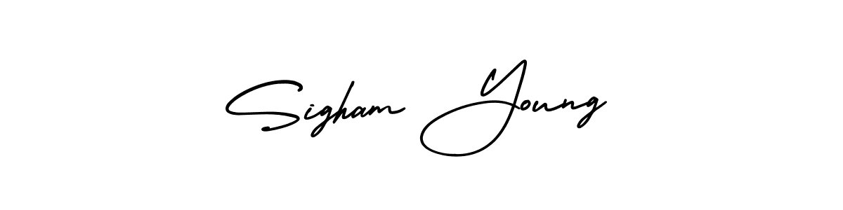 Also You can easily find your signature by using the search form. We will create Sigham Young name handwritten signature images for you free of cost using AmerikaSignatureDemo-Regular sign style. Sigham Young signature style 3 images and pictures png