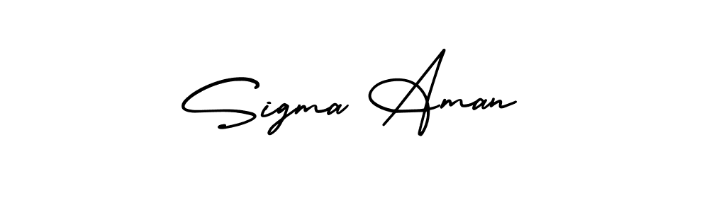 Also You can easily find your signature by using the search form. We will create Sigma Aman name handwritten signature images for you free of cost using AmerikaSignatureDemo-Regular sign style. Sigma Aman signature style 3 images and pictures png