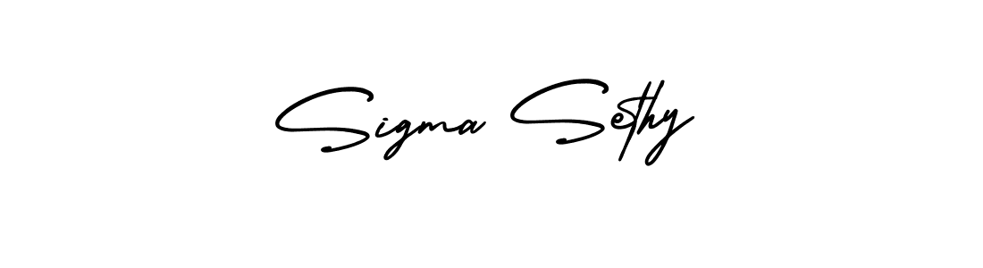 Sigma Sethy stylish signature style. Best Handwritten Sign (AmerikaSignatureDemo-Regular) for my name. Handwritten Signature Collection Ideas for my name Sigma Sethy. Sigma Sethy signature style 3 images and pictures png