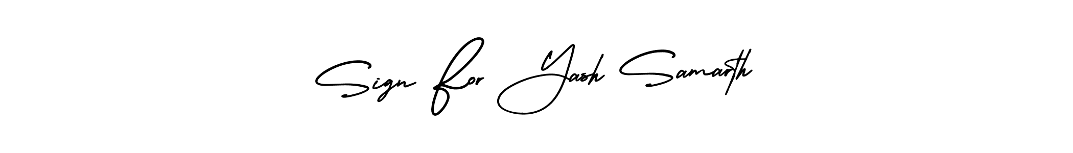 if you are searching for the best signature style for your name Sign For Yash Samarth. so please give up your signature search. here we have designed multiple signature styles  using AmerikaSignatureDemo-Regular. Sign For Yash Samarth signature style 3 images and pictures png