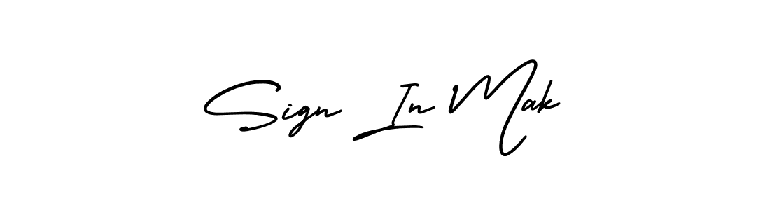 It looks lik you need a new signature style for name Sign In Mak. Design unique handwritten (AmerikaSignatureDemo-Regular) signature with our free signature maker in just a few clicks. Sign In Mak signature style 3 images and pictures png