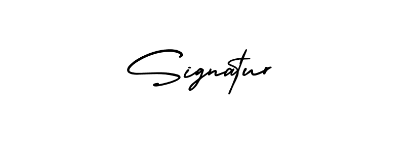 How to make Signatur name signature. Use AmerikaSignatureDemo-Regular style for creating short signs online. This is the latest handwritten sign. Signatur signature style 3 images and pictures png
