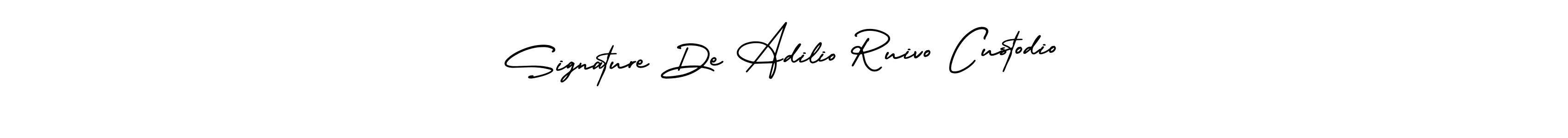 Design your own signature with our free online signature maker. With this signature software, you can create a handwritten (AmerikaSignatureDemo-Regular) signature for name Signature De Adilio Ruivo Custodio. Signature De Adilio Ruivo Custodio signature style 3 images and pictures png