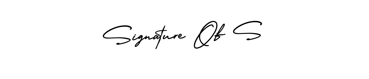 Signature Of S stylish signature style. Best Handwritten Sign (AmerikaSignatureDemo-Regular) for my name. Handwritten Signature Collection Ideas for my name Signature Of S. Signature Of S signature style 3 images and pictures png