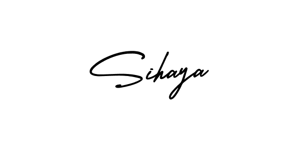 Design your own signature with our free online signature maker. With this signature software, you can create a handwritten (AmerikaSignatureDemo-Regular) signature for name Sihaya. Sihaya signature style 3 images and pictures png