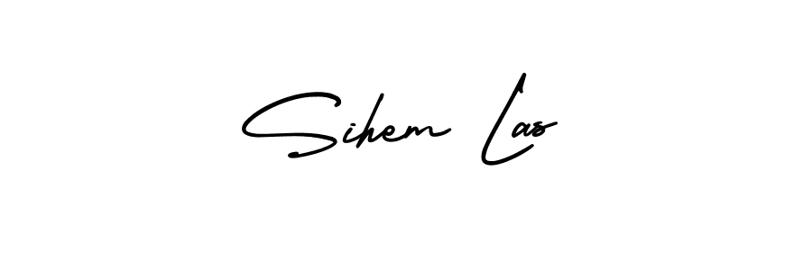 See photos of Sihem Las official signature by Spectra . Check more albums & portfolios. Read reviews & check more about AmerikaSignatureDemo-Regular font. Sihem Las signature style 3 images and pictures png