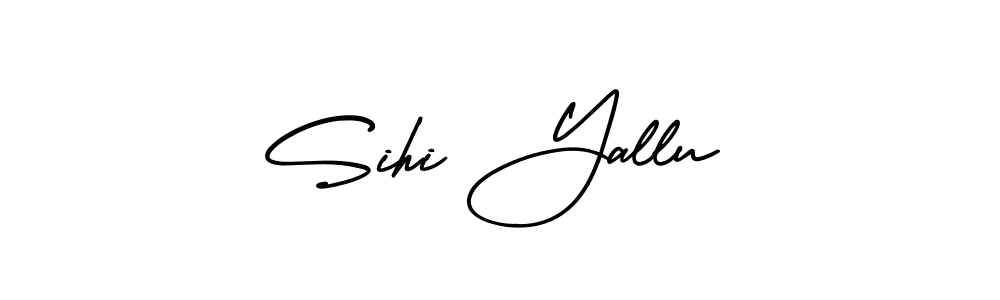 Design your own signature with our free online signature maker. With this signature software, you can create a handwritten (AmerikaSignatureDemo-Regular) signature for name Sihi Yallu. Sihi Yallu signature style 3 images and pictures png