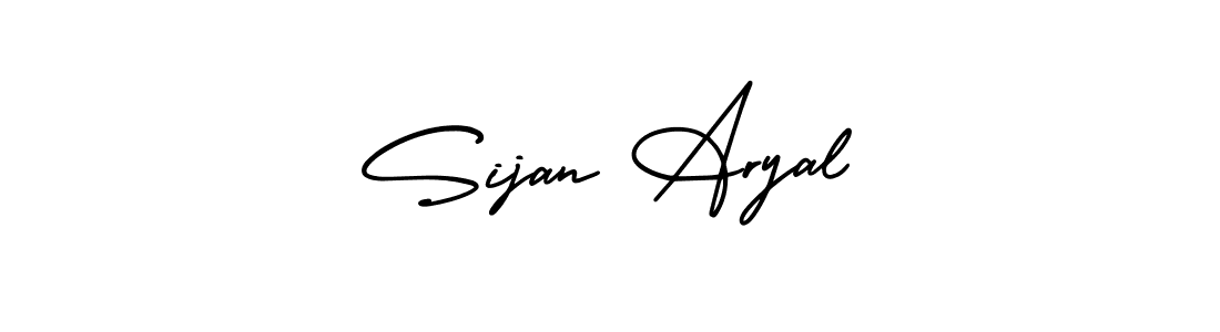 Design your own signature with our free online signature maker. With this signature software, you can create a handwritten (AmerikaSignatureDemo-Regular) signature for name Sijan Aryal. Sijan Aryal signature style 3 images and pictures png