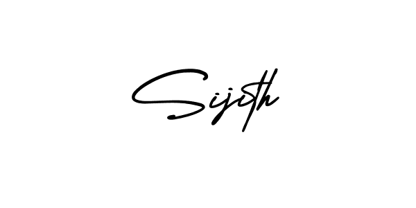 The best way (AmerikaSignatureDemo-Regular) to make a short signature is to pick only two or three words in your name. The name Sijith include a total of six letters. For converting this name. Sijith signature style 3 images and pictures png