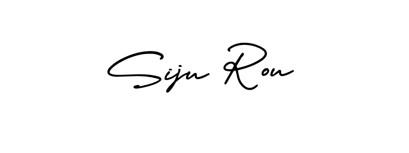 Similarly AmerikaSignatureDemo-Regular is the best handwritten signature design. Signature creator online .You can use it as an online autograph creator for name Siju Rou. Siju Rou signature style 3 images and pictures png