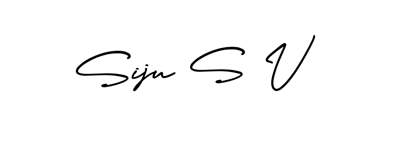 Design your own signature with our free online signature maker. With this signature software, you can create a handwritten (AmerikaSignatureDemo-Regular) signature for name Siju S V. Siju S V signature style 3 images and pictures png