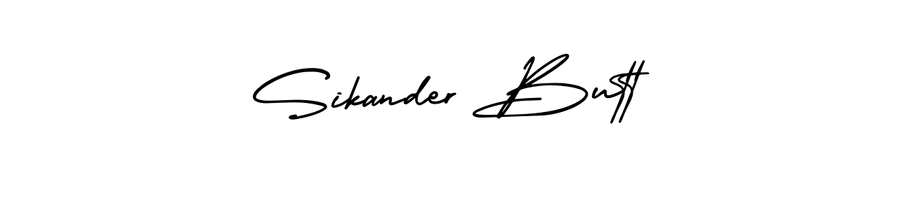 It looks lik you need a new signature style for name Sikander Butt. Design unique handwritten (AmerikaSignatureDemo-Regular) signature with our free signature maker in just a few clicks. Sikander Butt signature style 3 images and pictures png