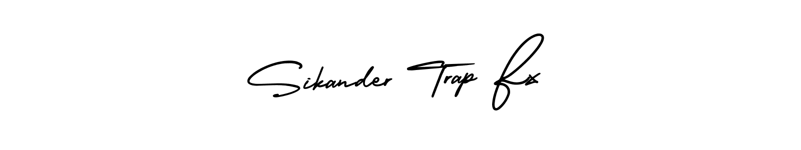 Sikander Trap Fx stylish signature style. Best Handwritten Sign (AmerikaSignatureDemo-Regular) for my name. Handwritten Signature Collection Ideas for my name Sikander Trap Fx. Sikander Trap Fx signature style 3 images and pictures png