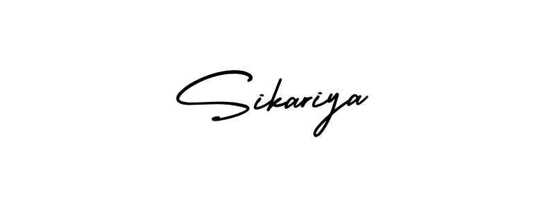 if you are searching for the best signature style for your name Sikariya. so please give up your signature search. here we have designed multiple signature styles  using AmerikaSignatureDemo-Regular. Sikariya signature style 3 images and pictures png