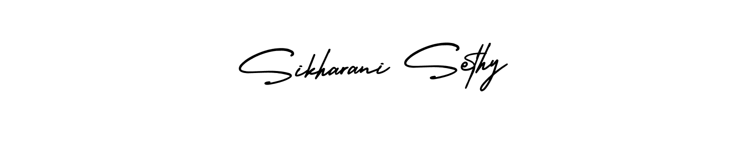 This is the best signature style for the Sikharani Sethy name. Also you like these signature font (AmerikaSignatureDemo-Regular). Mix name signature. Sikharani Sethy signature style 3 images and pictures png