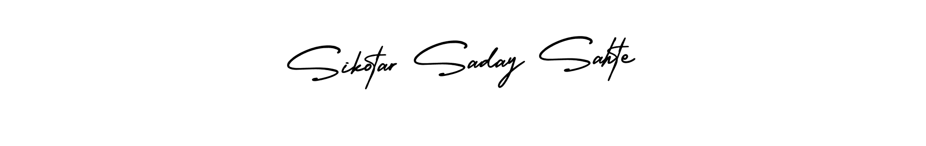 How to make Sikotar Saday Sahte signature? AmerikaSignatureDemo-Regular is a professional autograph style. Create handwritten signature for Sikotar Saday Sahte name. Sikotar Saday Sahte signature style 3 images and pictures png