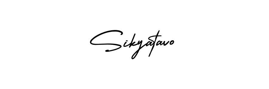 Design your own signature with our free online signature maker. With this signature software, you can create a handwritten (AmerikaSignatureDemo-Regular) signature for name Sikyatavo. Sikyatavo signature style 3 images and pictures png