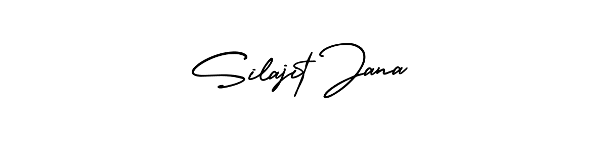 You should practise on your own different ways (AmerikaSignatureDemo-Regular) to write your name (Silajit Jana) in signature. don't let someone else do it for you. Silajit Jana signature style 3 images and pictures png