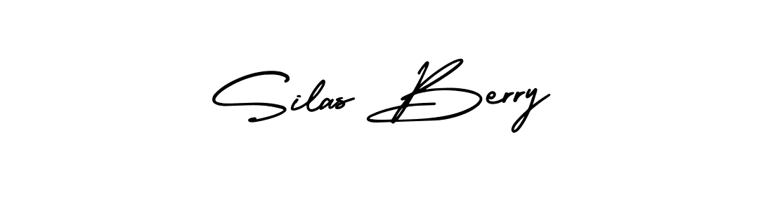 You should practise on your own different ways (AmerikaSignatureDemo-Regular) to write your name (Silas Berry) in signature. don't let someone else do it for you. Silas Berry signature style 3 images and pictures png