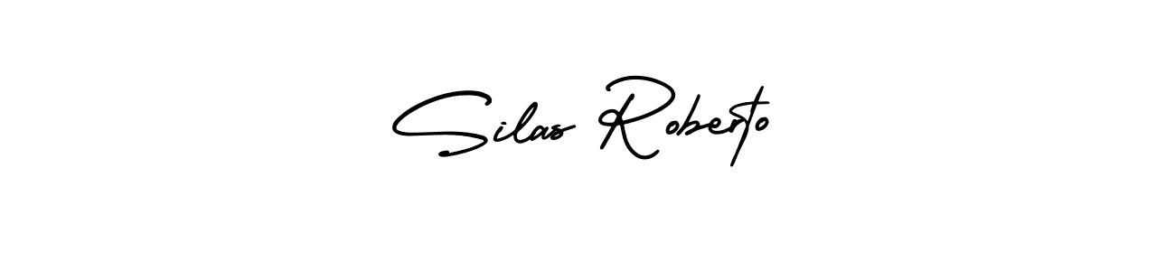 The best way (AmerikaSignatureDemo-Regular) to make a short signature is to pick only two or three words in your name. The name Silas Roberto include a total of six letters. For converting this name. Silas Roberto signature style 3 images and pictures png