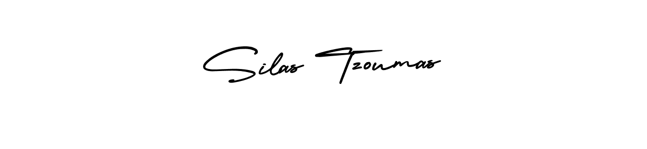 How to make Silas Tzoumas name signature. Use AmerikaSignatureDemo-Regular style for creating short signs online. This is the latest handwritten sign. Silas Tzoumas signature style 3 images and pictures png