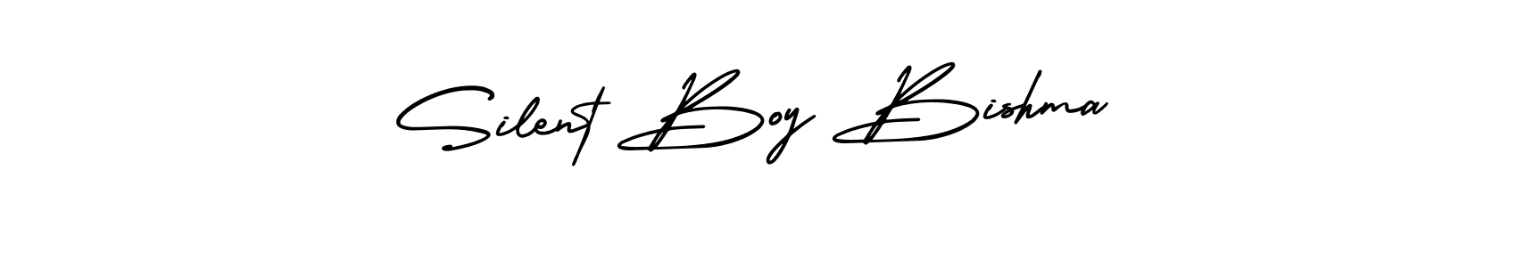 It looks lik you need a new signature style for name Silent Boy Bishma. Design unique handwritten (AmerikaSignatureDemo-Regular) signature with our free signature maker in just a few clicks. Silent Boy Bishma signature style 3 images and pictures png