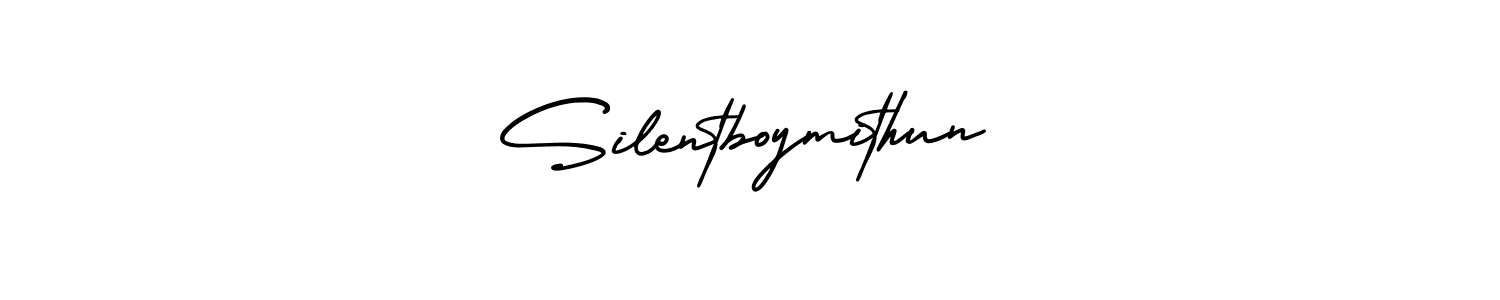 Use a signature maker to create a handwritten signature online. With this signature software, you can design (AmerikaSignatureDemo-Regular) your own signature for name Silentboymithun. Silentboymithun signature style 3 images and pictures png