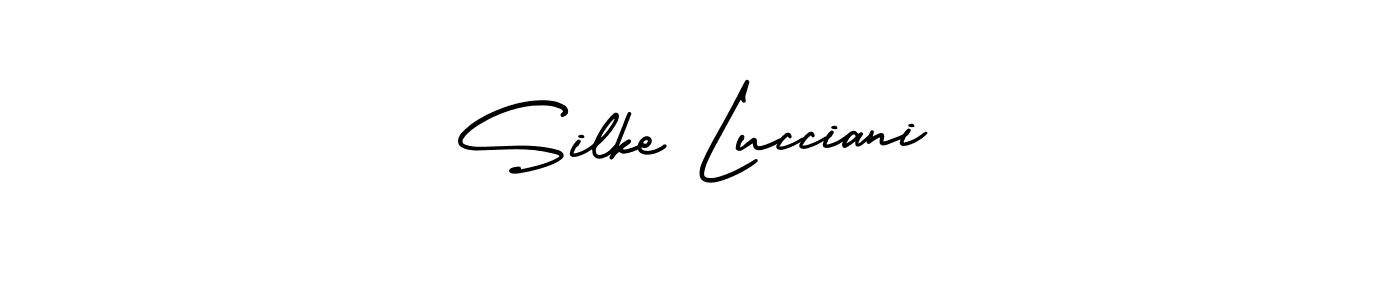 How to make Silke Lucciani signature? AmerikaSignatureDemo-Regular is a professional autograph style. Create handwritten signature for Silke Lucciani name. Silke Lucciani signature style 3 images and pictures png