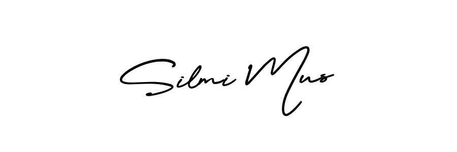 Make a short Silmi Mus signature style. Manage your documents anywhere anytime using AmerikaSignatureDemo-Regular. Create and add eSignatures, submit forms, share and send files easily. Silmi Mus signature style 3 images and pictures png
