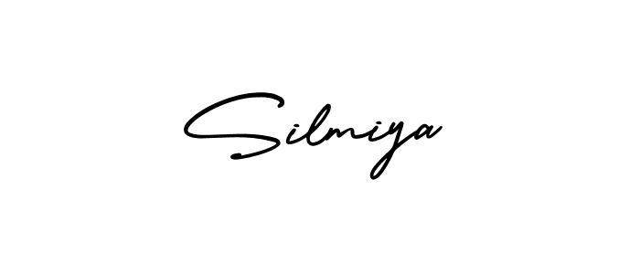 The best way (AmerikaSignatureDemo-Regular) to make a short signature is to pick only two or three words in your name. The name Silmiya include a total of six letters. For converting this name. Silmiya signature style 3 images and pictures png