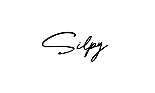 Create a beautiful signature design for name Silpy. With this signature (AmerikaSignatureDemo-Regular) fonts, you can make a handwritten signature for free. Silpy signature style 3 images and pictures png