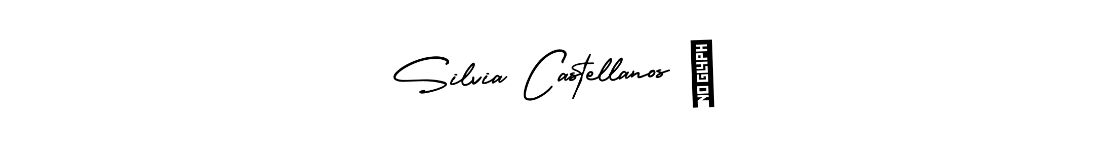 AmerikaSignatureDemo-Regular is a professional signature style that is perfect for those who want to add a touch of class to their signature. It is also a great choice for those who want to make their signature more unique. Get Silvia Castellanos ♡ name to fancy signature for free. Silvia Castellanos ♡ signature style 3 images and pictures png