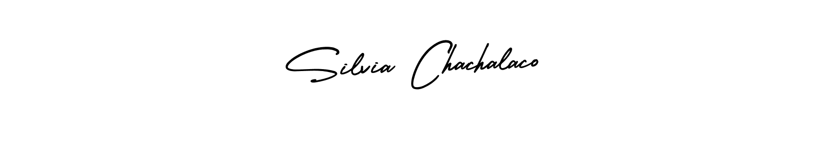 AmerikaSignatureDemo-Regular is a professional signature style that is perfect for those who want to add a touch of class to their signature. It is also a great choice for those who want to make their signature more unique. Get Silvia Chachalaco name to fancy signature for free. Silvia Chachalaco signature style 3 images and pictures png