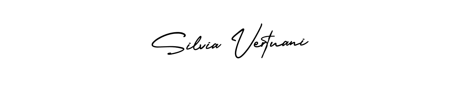 Make a beautiful signature design for name Silvia Vertuani. With this signature (AmerikaSignatureDemo-Regular) style, you can create a handwritten signature for free. Silvia Vertuani signature style 3 images and pictures png