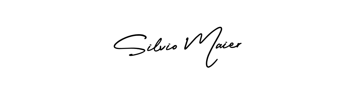 Create a beautiful signature design for name Silvio Maier. With this signature (AmerikaSignatureDemo-Regular) fonts, you can make a handwritten signature for free. Silvio Maier signature style 3 images and pictures png