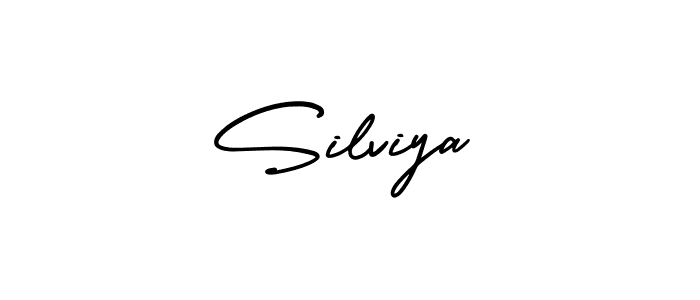 Use a signature maker to create a handwritten signature online. With this signature software, you can design (AmerikaSignatureDemo-Regular) your own signature for name Silviya. Silviya signature style 3 images and pictures png